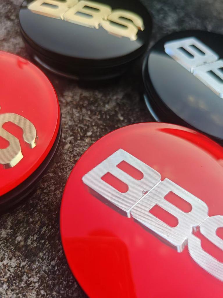 4pcs 60mm PMMA BBS Emblem Stickers For Bbs Tire Center Sticker Automobile 60mm BBS Hub Cover