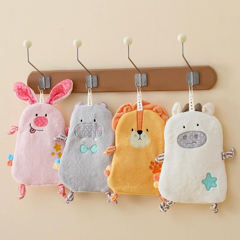 1Pc Animal-shaped Hand Towels, Cute Face Towels, Warm Wall-mountable Hand Towels Suitable for Bathrooms and Kitchens