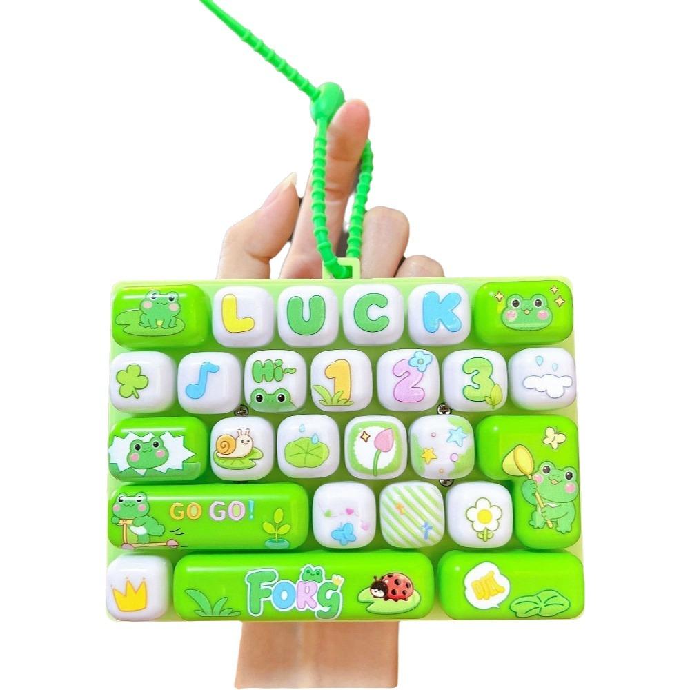 Small Gift 26 Key Keyboard Keychain 26 Key Button Fidget Toy Mini Keyboard Pendant Children's Bag