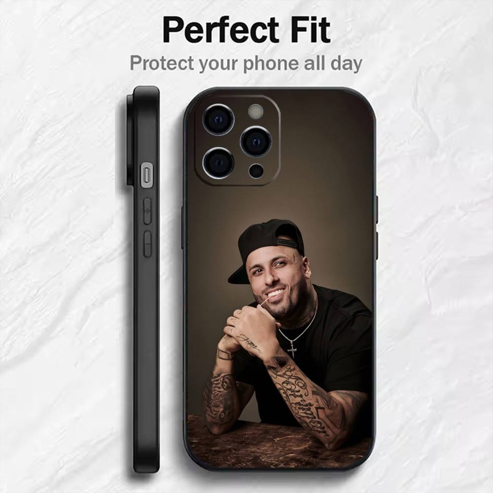 

Travesuras Nicky Singer J-Jam Phone Case For iPhone17,16,15,14,13,12 Plus,Max Soft Silicone Black Cover iPhone16plus