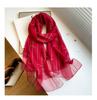 Plaid silk wool scarf women hijab for ladies pashmina shawls and wraps New Foulard Bandana Bufanda Blanket Scarves