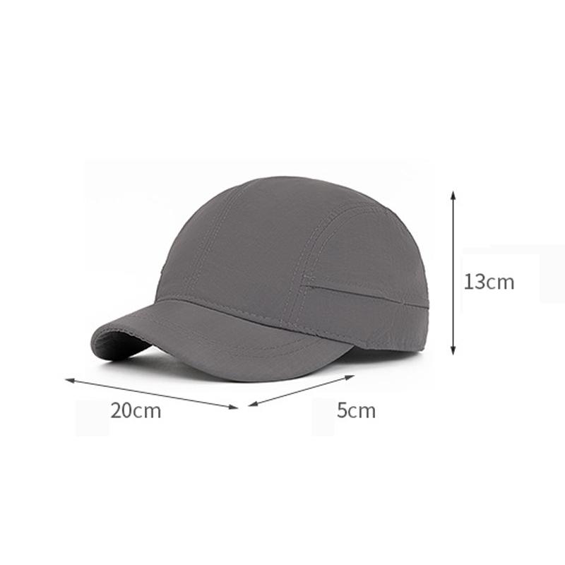 Summer Quick-Drying Short-Brimmed Baseball Cap Men's Breathable Thin Cap Outdoor Camping Sunshade Hat