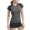 Frauen Oansatz Quick Dry Fitness Lauf T-shirts Sommer Frühling Outdoor Sport Elastische Kleidung