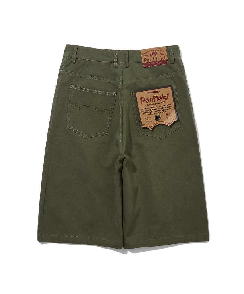 PENFIELD Cotton Double-Pleat Bermuda Pants Olive_Fs2Wp04U