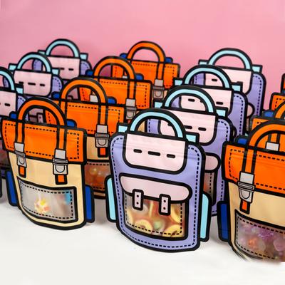 5/10 Pcs Cartoon Schule Tasche Form Candy Taschen Cookie Tasche Party Geschenk Tasche Kinder Kinder Geburtstag Party Weihnachten Verpackung Liefert