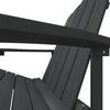 Vidaxl Adirondack Garden Chair, Hdpe, Anthracite