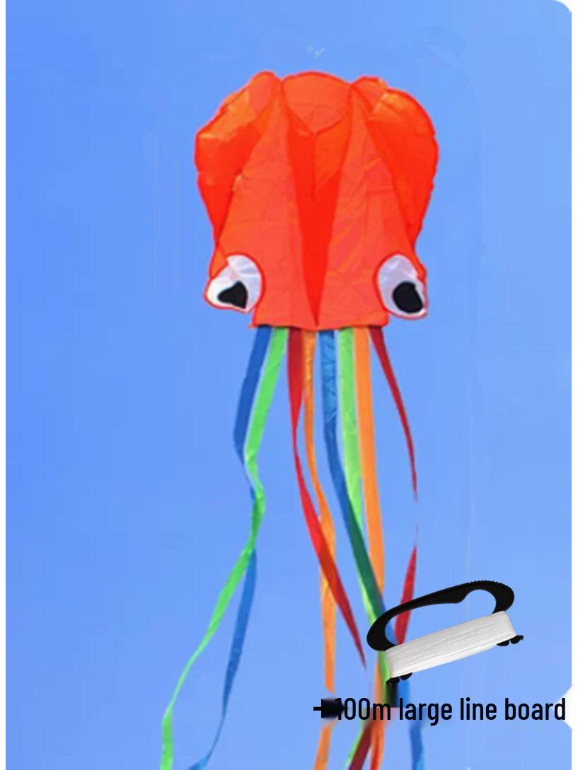 

4-Meter Soft Boneless Children s Octopus Kite - Multi-Tail, Easy-to-Fly, Long Tail Design