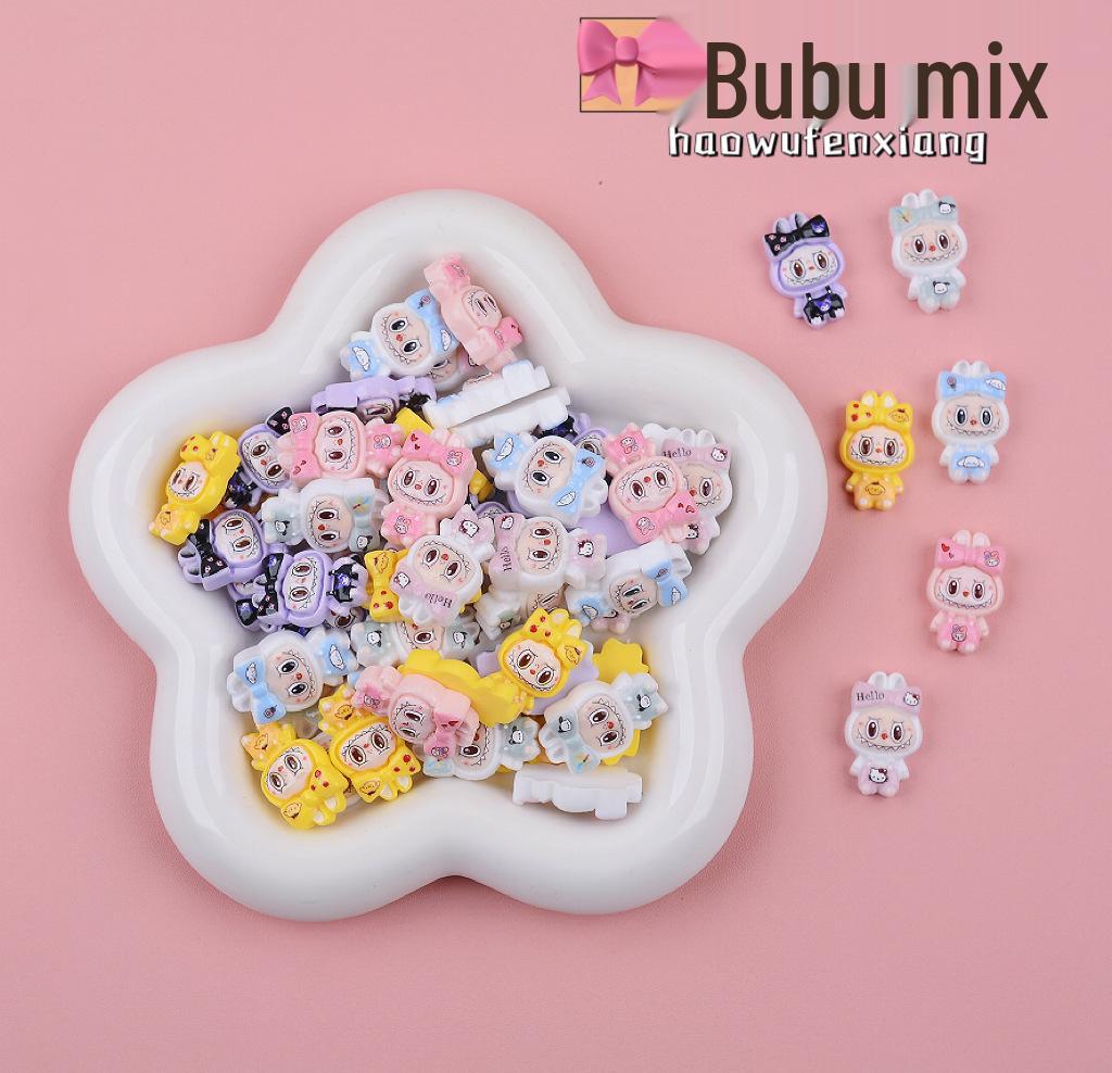 Labubu Keychain Blind Bag: Mini DIY Resin Accessories, Creative Gift, Schoolbag Pendant