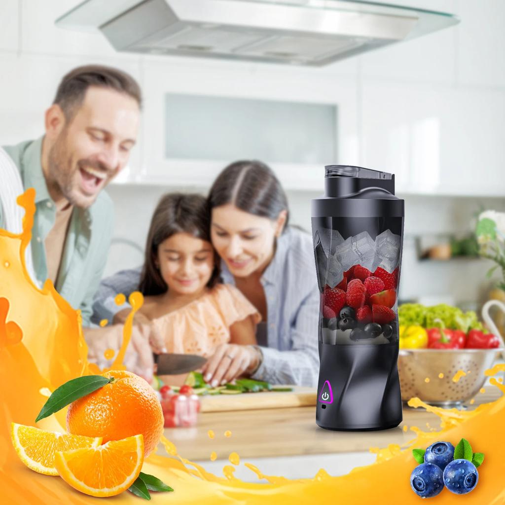 2025 New Portable Electric Wireless Juicer USB Charging 700ml Large-capacity Large Household Juicer Fruit Sctional 700ML Blender
