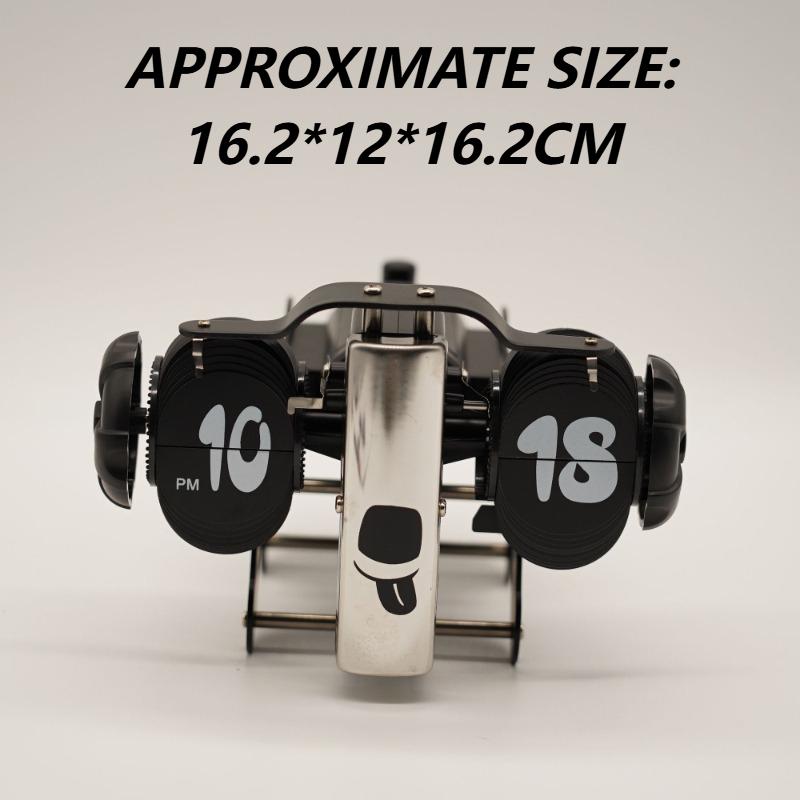 

Metal Flip Clock Retro Creative Desktop Clocks Mechanical Dog Design Table Clocks Bedroom Study Room Home Decorative Clock