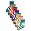 Ex Store Childrens/Kids Striped Cotton Socks (Pack of 7)