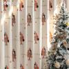 1PC LOZUJOJU Christmas Blackout Curtains Gold Coin Tree Pattern Printed Curtains for Bedroom Living Room Balcony Window for Home Decor