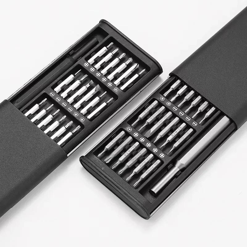 24 In 1 Precision Screwdriver Set for iPhone Camera Glasses Watch Repair with Flat Hex Phillips Torx Heads