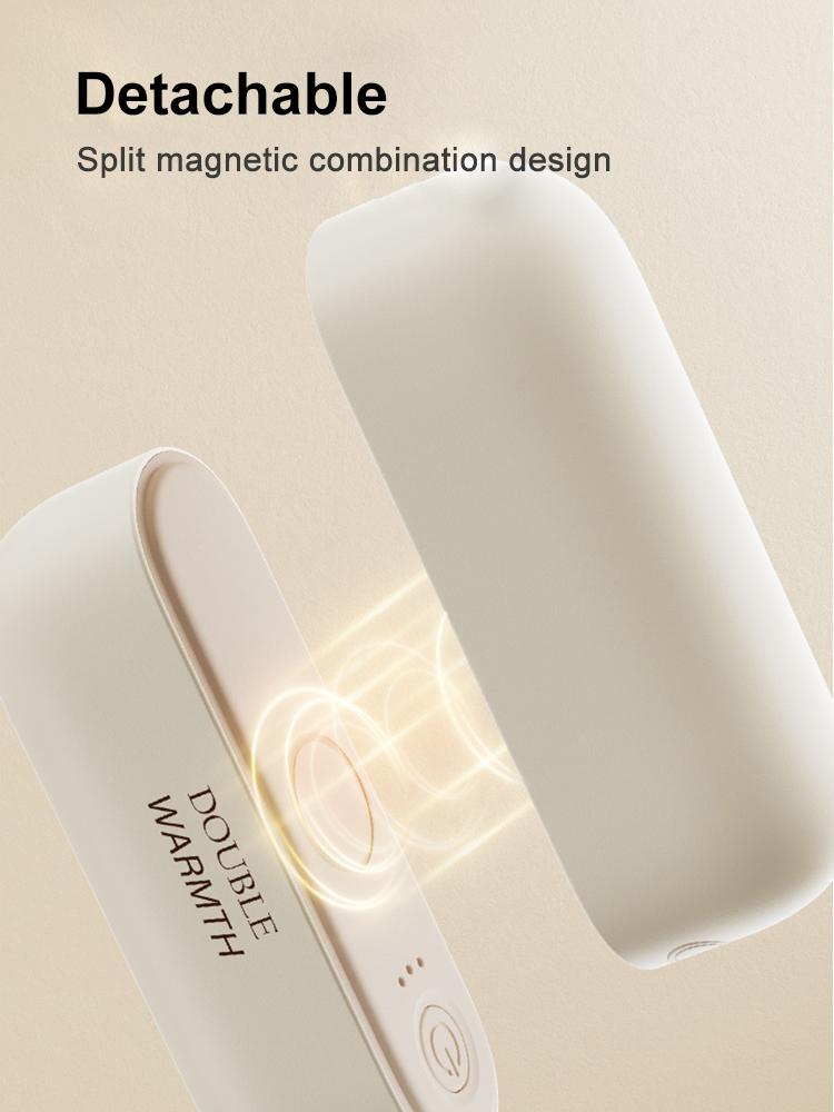 2025 Neue Magnetische Handwärmer 2 in 1 Wiederaufladbare Tragbare Mini-Handwärmer Lang Anhaltend Sichere Heizung Wärmer Taschenwärmer Winter