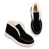 New Large-size Women's Cotton Shoes In the Winter of , New European and American Suede One-pedal Warm Snow Boots for Women