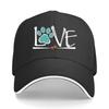 Lightweight Adjustable Baseball Cap with a Paw Print Design Suitable for Both Unisex And Women Perfec Sandwich Baseball Cap