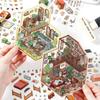 Infeel.Me My Little House 3D Scenery Stickers - Miniature Two-Layer Quiet Book Series