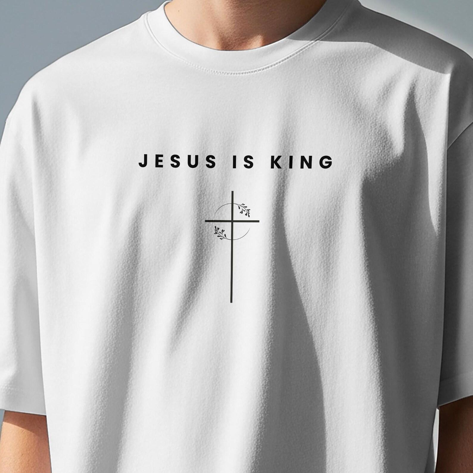 Christian gift shirt, Jesus is King Shirt for Men & Women, Religious T-Shirt, Christian Apparel, Faith Shirt, Jesus Lover Shirt S