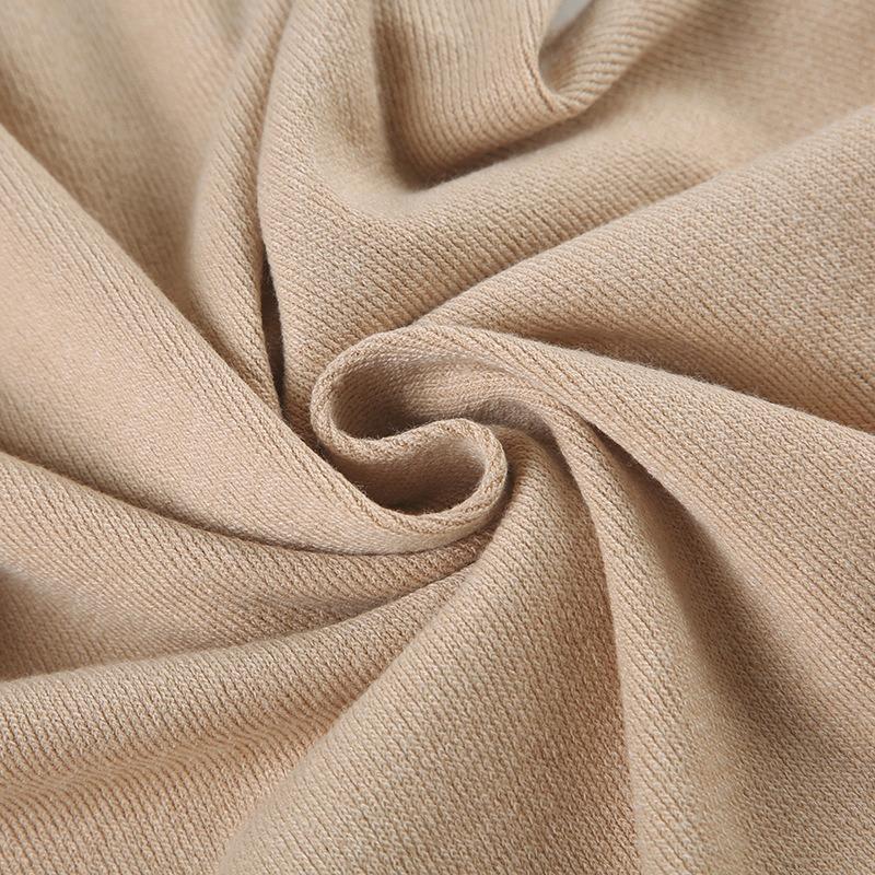 Women Beige V Neck Button Front Short Sleeve Knit Bodycon Mini Dress