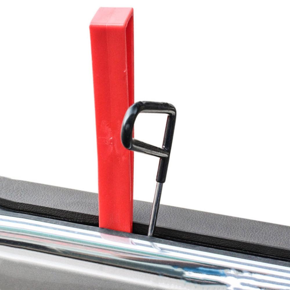 10pcs Car Dent Repair Tool Universal Red Door Wedge Panel Enlarger Door Support Clip Anti Slip Pry Bar Removal Repair Hand Tools