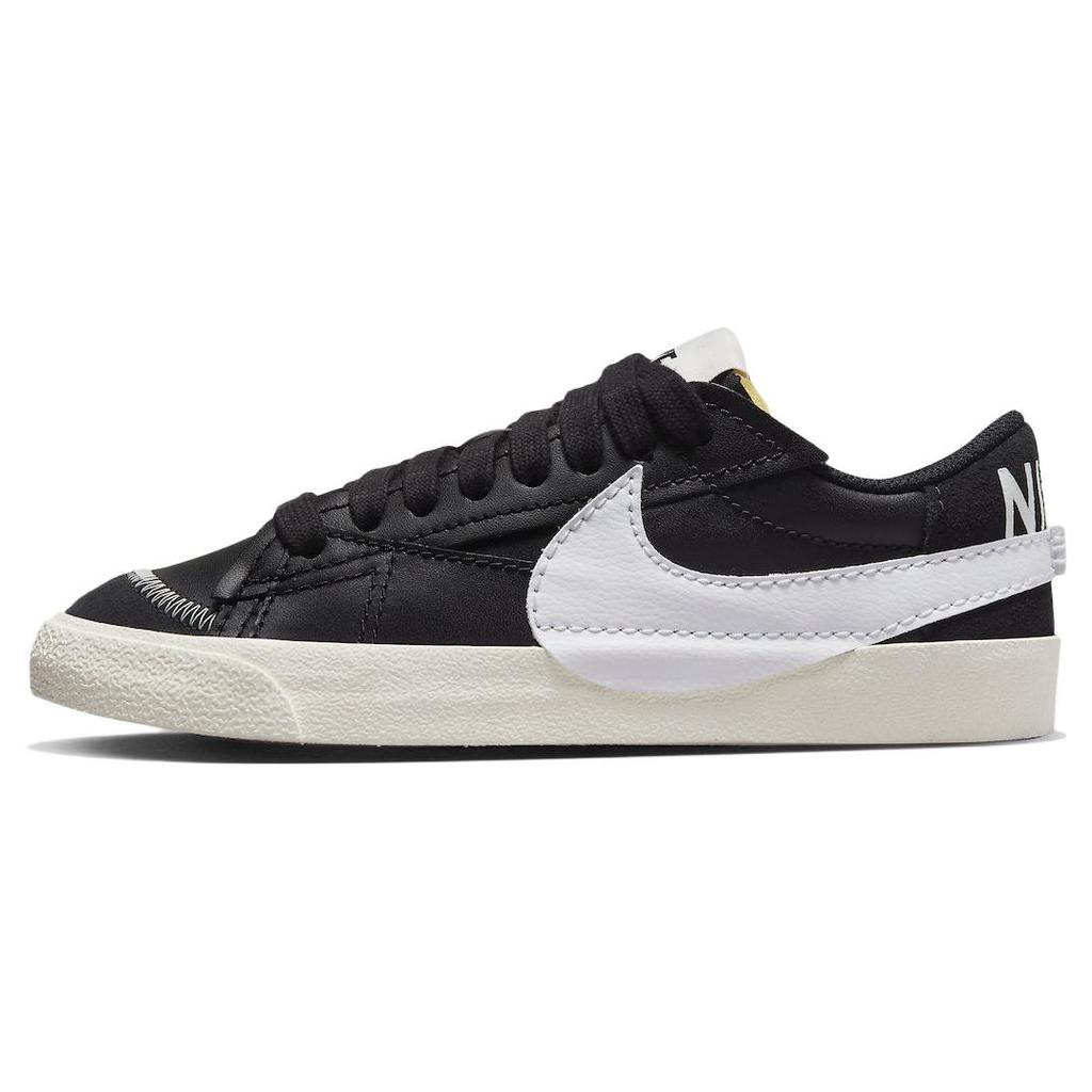New Nike Blazer Low 77 Jumbo Black Sail White Women's FD9858-001