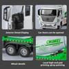 1:32 Mixer Truck Dump Truck Model Toy Car Alloy Diecast Sound Light Pull Back Miniature Engineering Vehicle Models Toys for Kids