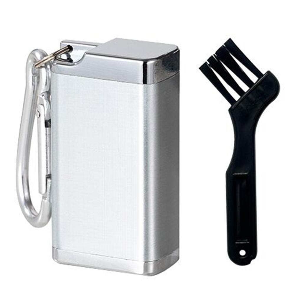 Mini Portable Ashtray Aluminum Alloy Outdoor Cigarette Holder Rotating Lid Cigarette Ashtray Fireproof for Outdoor Travel