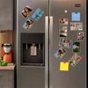 5Pcs Acrylic Magnetic Photo Frames Transparent Refrigerator Magnet Sticker Photoes Display Holder Home Pictures Organizer Diy