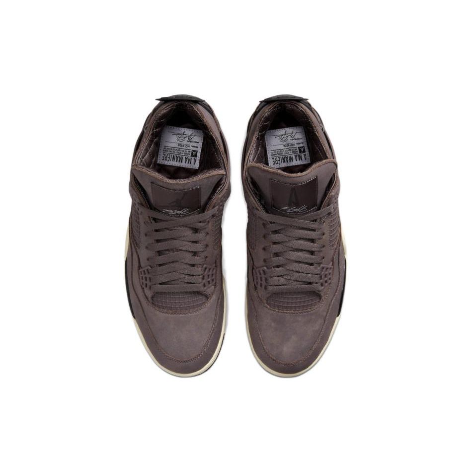 A Ma Maniére x Air Jordan 4 Retro Violet Ore Unisex Sneakers Viola Medio-Ash Nero DV6773-220