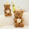 Bear Cake Birthday Animal Plush Toy Cartoon Stuffed Doll Room Decoration Gift