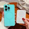 For Magsafe Phone Case for iPhone 15 Pro Max 14 Plus 13 Pro 12 11 Pro Max Airbag Silicone Shockproof Soft Cover for iPhone 15 Plus 14 Lens Protector