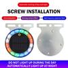 Led Solar Strobe Warning Light Rgb Colorful Night Safety Taillight Flashing Lamp For Cars Trucks Motorcycle Safety Warning