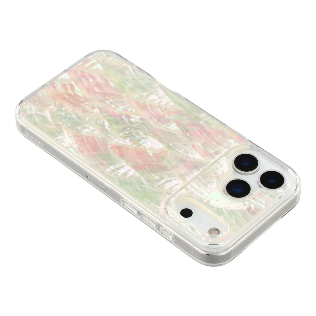 JAUCASE For iPhone 17 Pro Max Magnetic Case Natural Seashell Design TPU Phone Back Cover