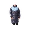 Adidas Solid Color Zip-Up Hooded Down Jacket With Brand Logo Print Men Outerwear Legend-Ink-Blue CW7426