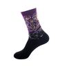 Oil painting medium tube socks European and American adult socks Women's trend stockings Men's autumn and winter cotton socks