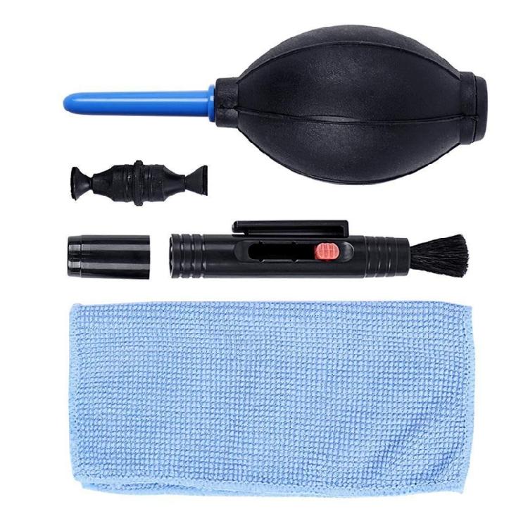 

3 in 1 Suit Dust Cleaner Air Blower Wipes Clean Cloth kit for DSLR VCR Camera Camera Cleaning Lens Brush 1