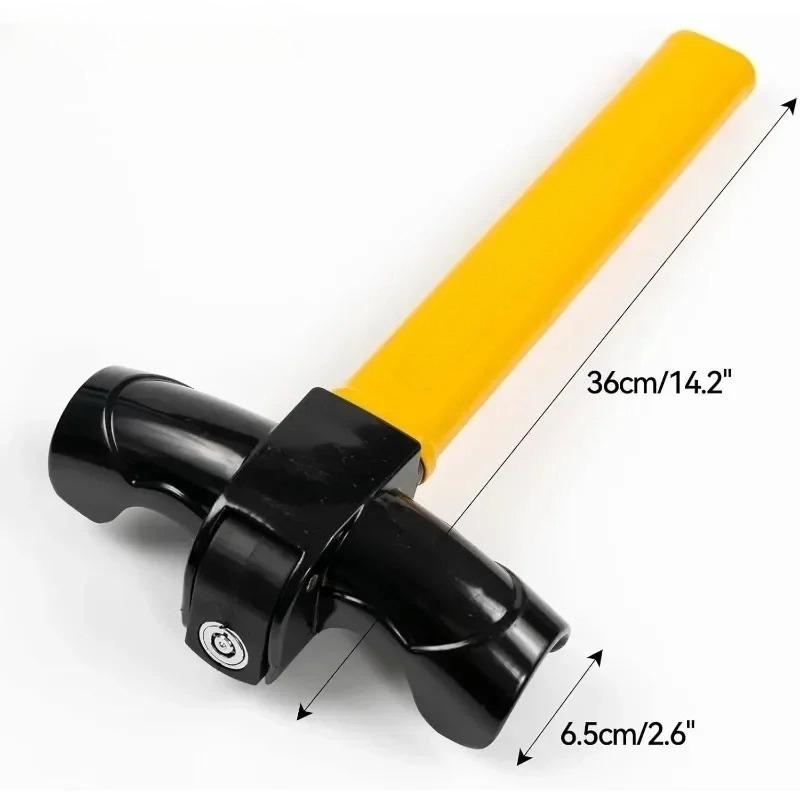 

Universal T-Type Steering Wheel Anti-Theft Lock with 2 Keys, Heavy-Duty Car Safety Lock, Rotation Vehicle Security Device помаранчевий