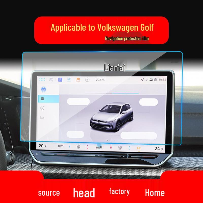 VW Golf 8 Navigation Tempered Film: Fits 25 Models, 7" Touchscreen Protector