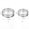 Nuovo Cerchio per Cottura in Acciaio Inossidabile Doppio Bordato Stampini per Biscotti Anello per Uova Circolare 10cm 8cm Anelli da Cucina Anello per Muffin Cucina