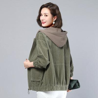 Slim-fit Corduroy Jacket for Women's Autumn and Winter New Easy-to-match Jacket for Women