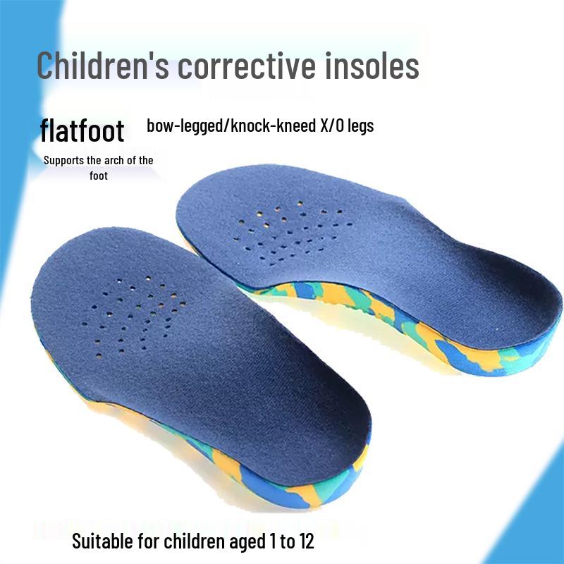 Children's Arch Support Insoles for Flat Feet, In-Toeing, Out-Toeing, and X-Leg Correction