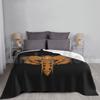 Blanket Fullprint Moth Pattern 1056 Moth Acherontia Insect Hannibal Lecter Silence Of The
