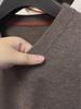 Men's Trendy Solid Color V-Neck Wool Sweater for Autumn/Winter - Base Layer Casual Knit Pullover
