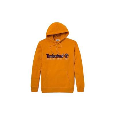 Timberland 50th Anniversary Special Series Hooded Letter Long Sleeve Sweatshirt Unisex Sweatshirt Orange Yellow A2E2C-ED1