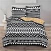 Geometric Bedding Set Bohemian Style Microfiber Abstract Pattern Print Duvet Cover With Pillowcases Teens Adults Bedroom Decor