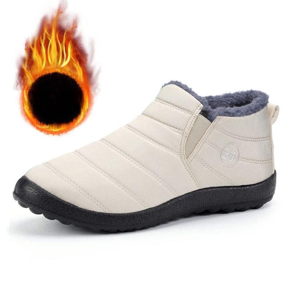 Herren- und Damen-, Wasserdicht, Baumwollstiefel, Schirmstoff, Schneestiefel, Warm, Niedrig geschnitten, Dicke Baumwollschuhe, Leichtgewicht, Damenstiefel