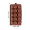 1pc Chocolate Flower Molds Reusable Silicone Cake Chocolate Candy Fondant Mold Durable Candy Mould for Baker Ice Butter