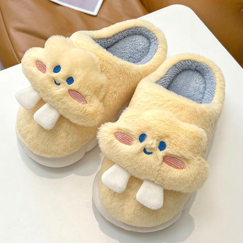 The New Style of Shoes, Including Warm Slippers, Thick-soled Slippers with Added Fleece and Thickening