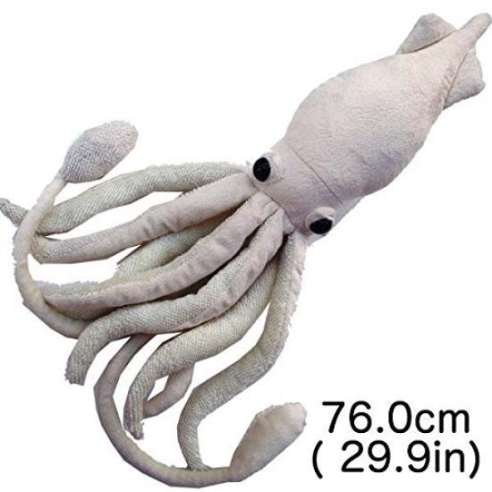 Deep Sea Creatures Series Giant Squid Plush Toy White 7430