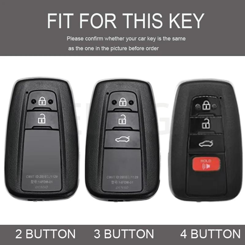 TPU Transparent Car Remote Key Case Cover Shell Fob For Toyota Prius Camry Corolla CHR C-HR RAV4 Land Cruiser Prado Protector